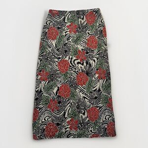 Vintage 90s Mirasol Maxi Skirt Black Slinky Witchy Dark Boho Stretchy Women's M